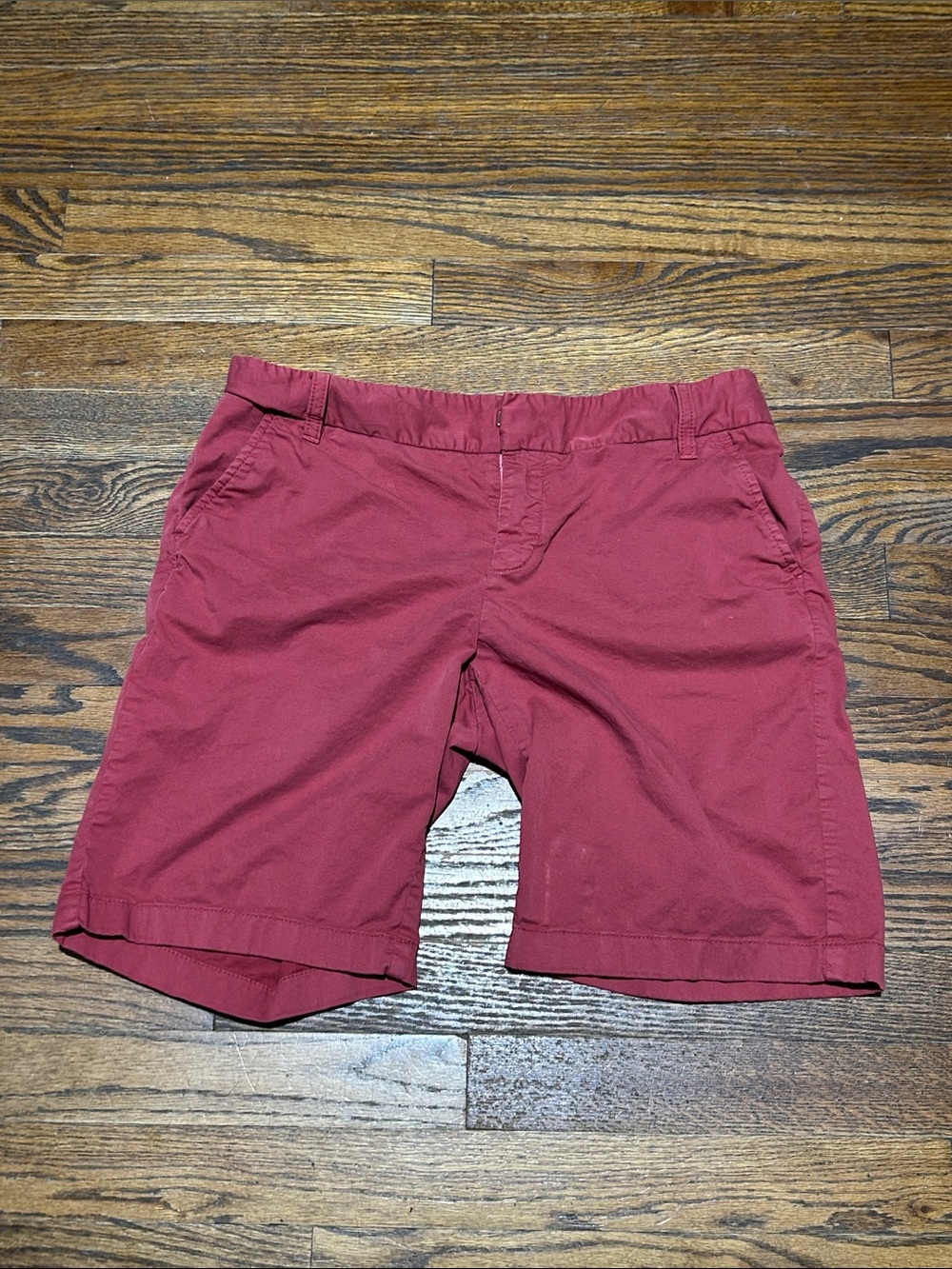 Caslon Cotton Bermuda Shorts - Brick Red